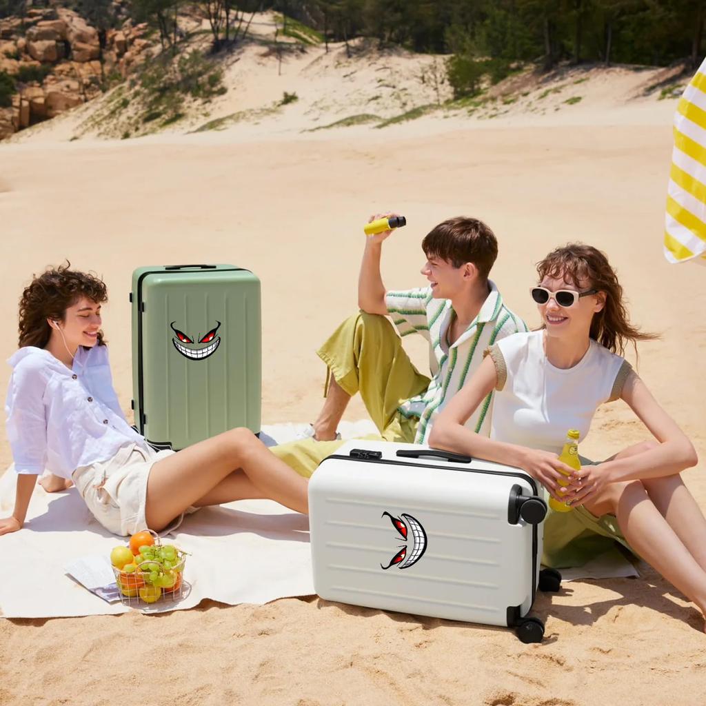 Reflective Car Decal, Waterproof Devil Smile Eye Car Sticker, Funny