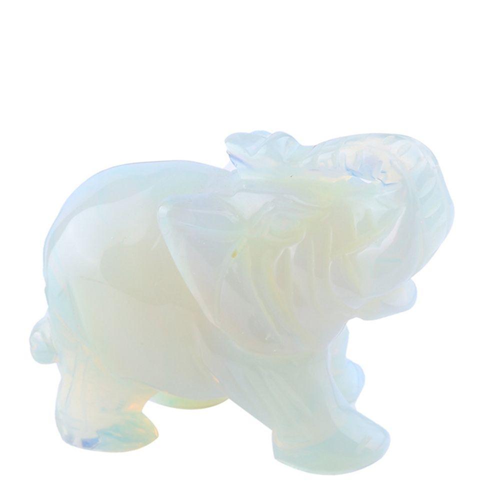 Decor Amethyst Obsidian Rose Quartz Small Decoration Stone Crafts Christmas Present Elephant Statue