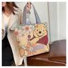 Goldfaden Canvas Tragetasche - Damen Cartoon Schulterhandtasche