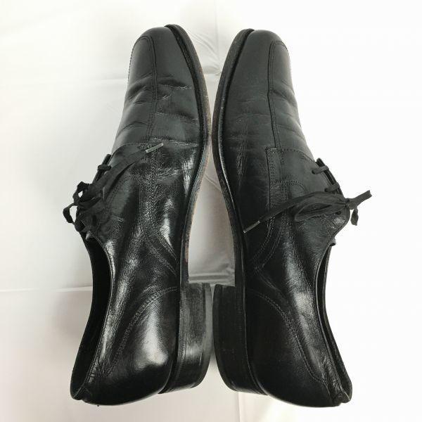 80s Vintage 1985 FLORSHEIM U-Tip Business Shoes Black Size 9.5D 27.0 Men's(USED)