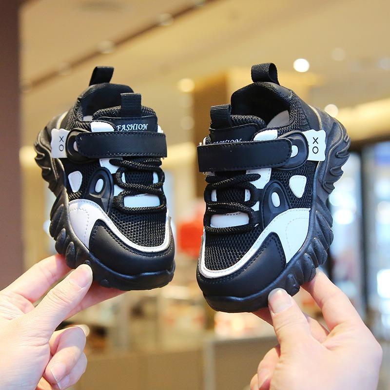 Children's Sports Shoes - Spring/Autumn Collection, Mesh White Sneakers for Boys, Panda Shoes for Girls