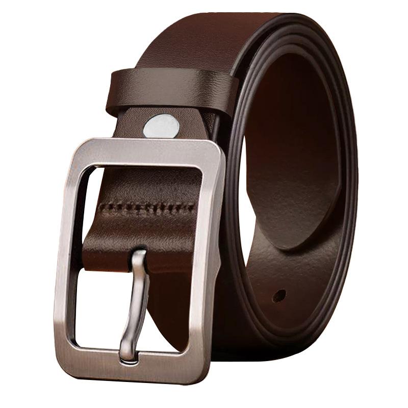 Belt Men'S Retro Pin Buckle Belt Business Casual Trendy New Men'S Cowhide Belt Young People'S Belt