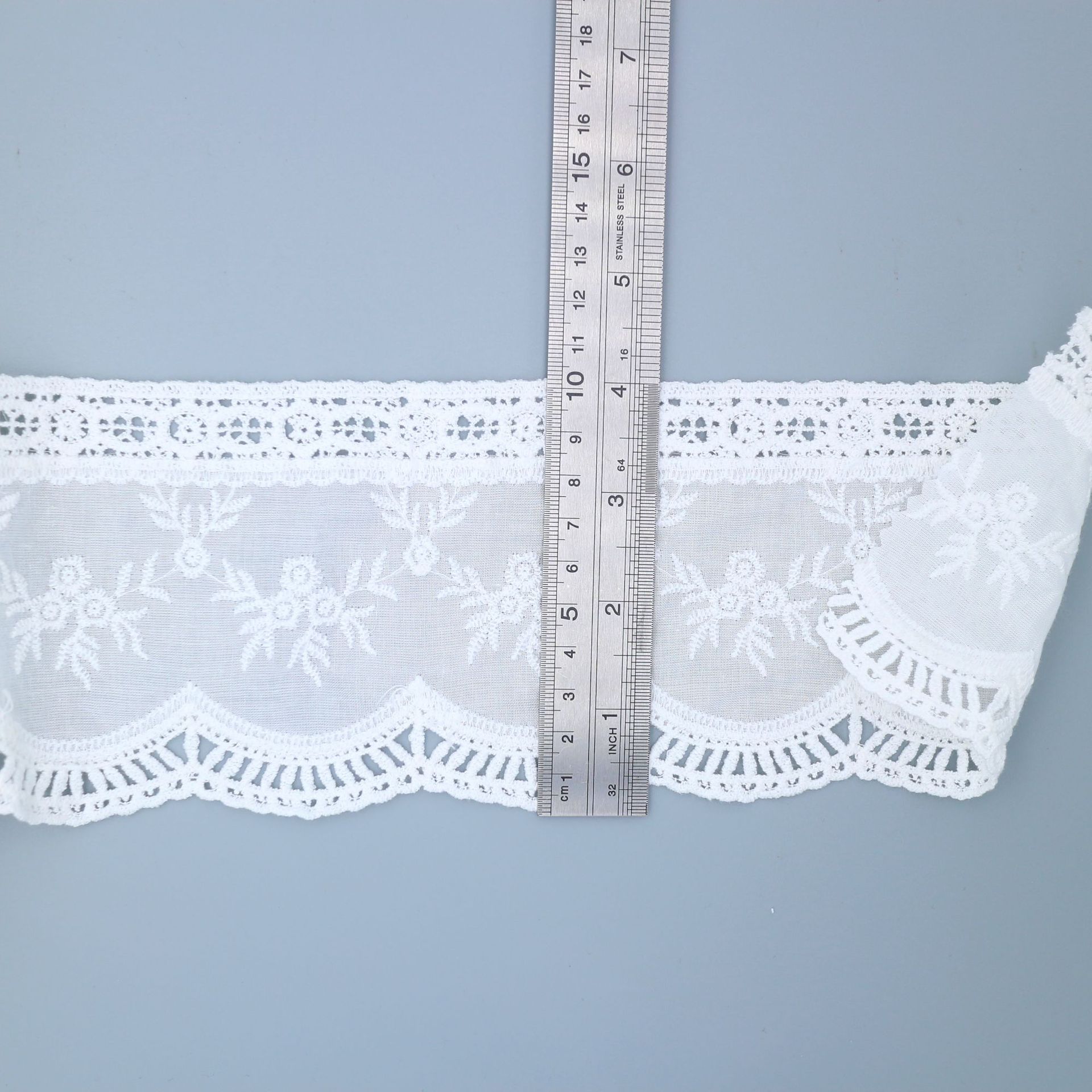 

Хлопковые кружевные аксессуары с вышивкой, Аксессуары для одежды с прорезной вышивкой, Хлопковая вышивка с полыми лепестками OL25215