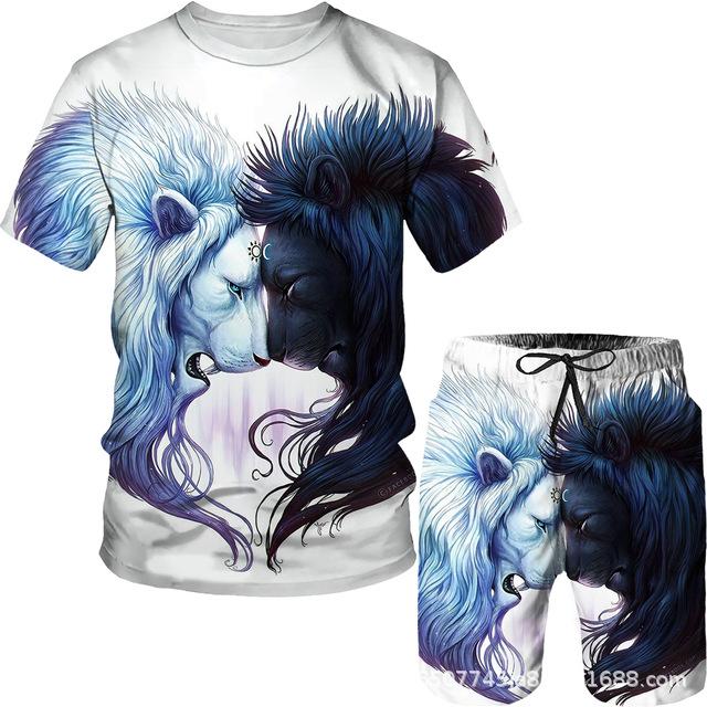 Liger Series 3D Printing Men's Casual Suit 2023 Summer New Adult Suit Spot Wholesale