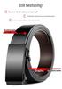 Men's Leather Alloy Automatic Buckle Belt - Business & Casual Cowhide Pants Belt