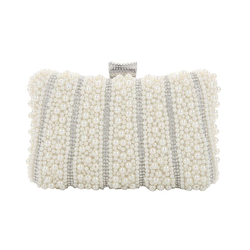 Diansheng new pearl  women's dinner , European beautiful women's evening gift  messenger  newbag