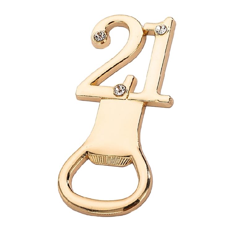 Golden Bottle Opener with Number Essential Beer Opener Tool for Any Celebration