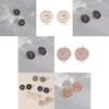 Chic Alloy Plated Geometric Heart Moon Star Earrings Simple Trendy For Women