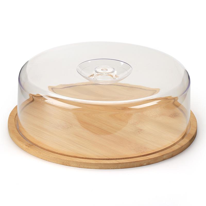 Bamboo Butter Dish with Lid - Cake & Cheese Storage Box