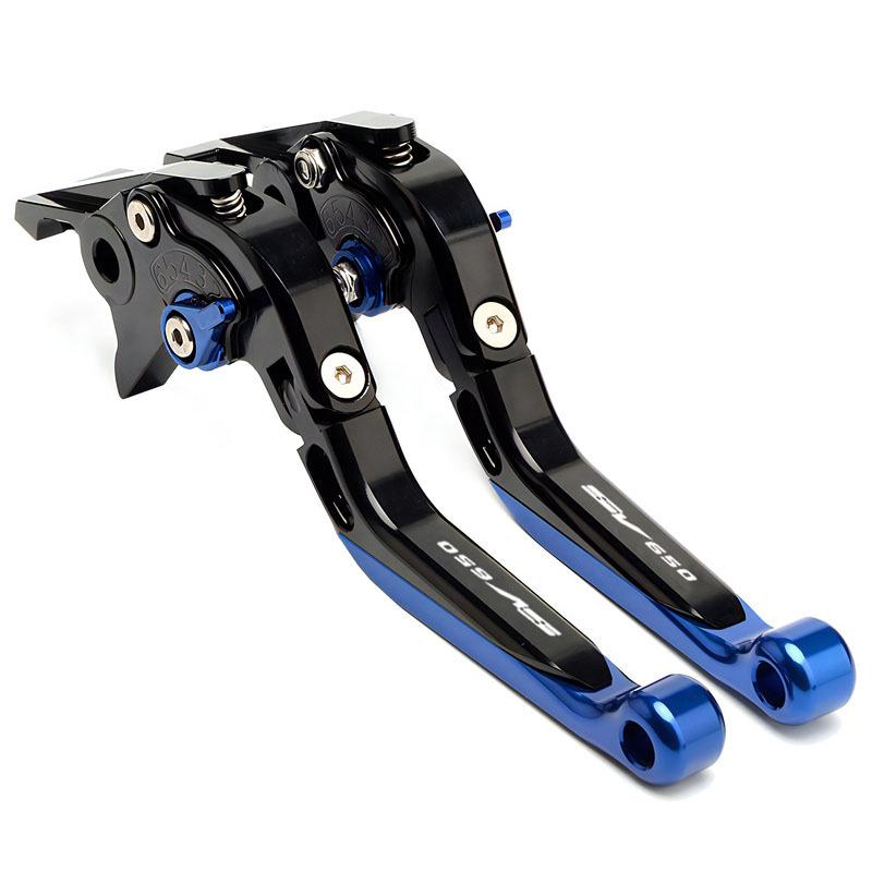 SV650 ABS 2010-2021 Short Brake & Clutch Levers, Aluminum Alloy Handlebar