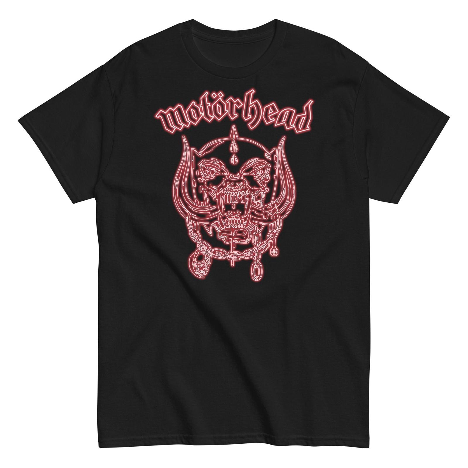 MerchMoment Motorhead Neon Red Warpig T-Shirt T-Shirt Black New XL