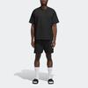 Adidas Originals Trefoil X Pharrell Williams Collab Solid Drawstring Shorts Men Bottoms Black GM1952