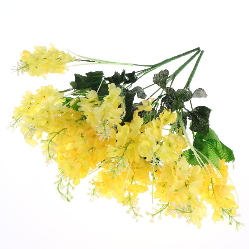 Artificial Hyacinth Lavender Bouquet Fake Flowers For Home El Garden Wedding Decoration Plastic Floral Arrangement