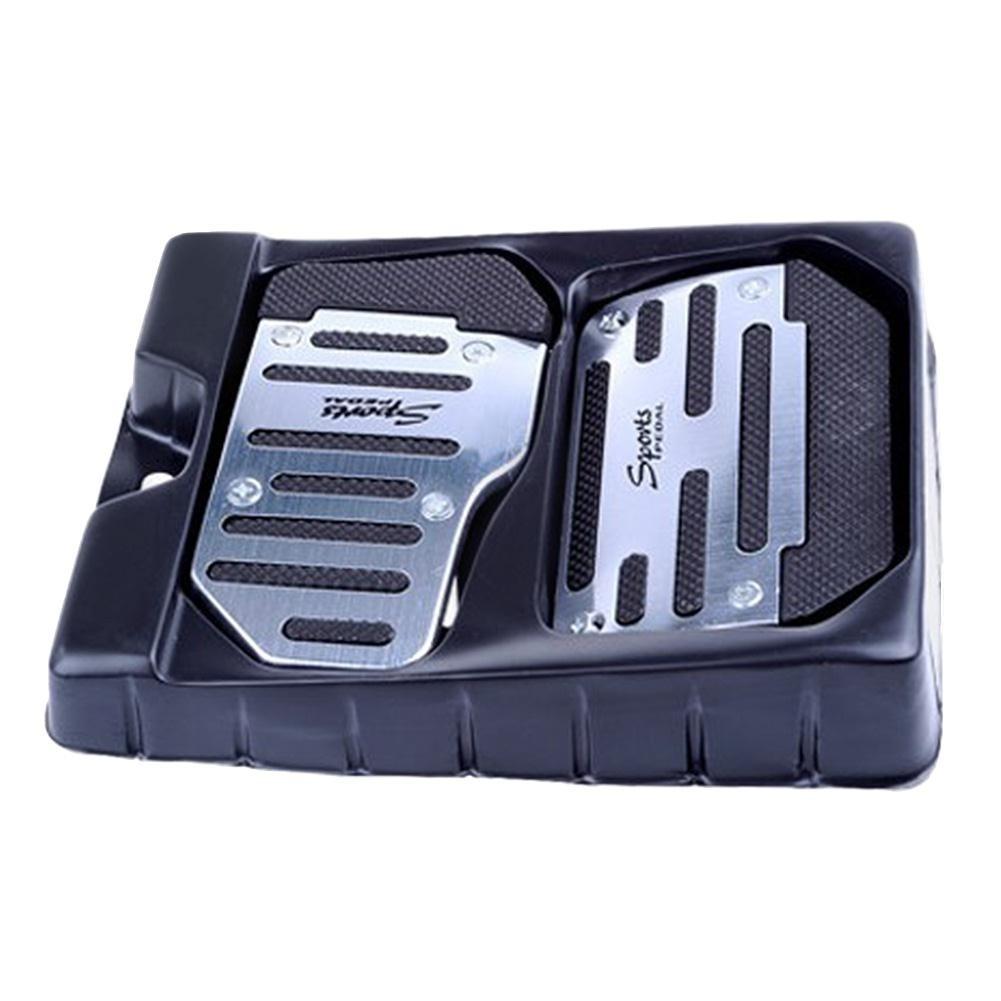 3pcs/2pcs Car Auto Vehicle Non-slip Pedal Foot Treadle Cover Pad Aluminium