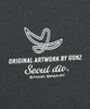 MARK GONZALES New Angel Logo Typography Short Sleeve T-Shirt - Charcoal