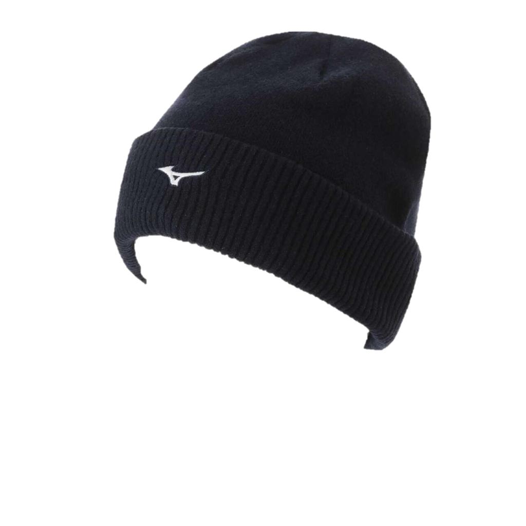 Mizuno Breath Thermo Logo Knit Golf Deep One Size Fits Most Cap, Heat-Generating Material, Men's, Navy, (E2MWB506)