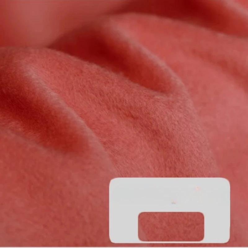 2025 Autumn and Winter New All-Australian Wool Single-sided Cashmere Fabric High-end Custom Short Wool Coat Wool Fabric