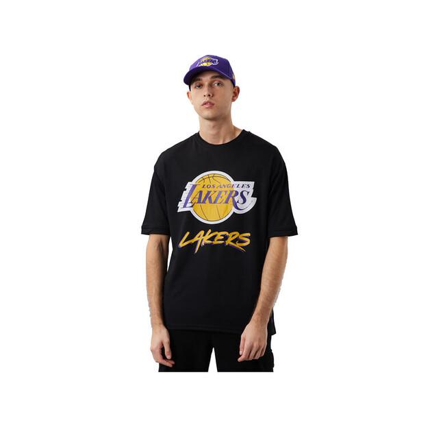 Футболка New Era NBA Los Angeles Lakers Script Mesh Tee EU L