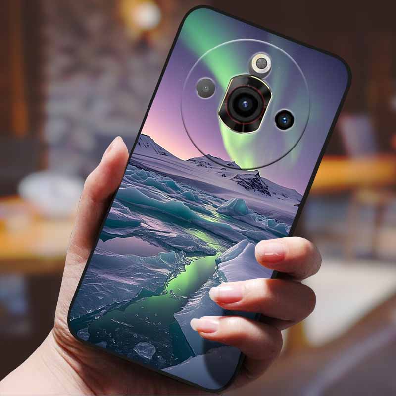 Phone Case For ZTE Nubia Focus Pro 5G Funda Cartoon Anime Cover Shockproof Capa Protective Back Bumper Shell Black Phone Cases -nubia Focus Pro 5G