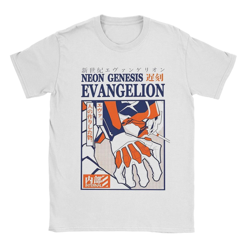 Novelty EVA Asuka T Shirt Unisex Round Neck Short Sleeve Tops Anime Manga Cute Girl Cotton Summer Top Tee