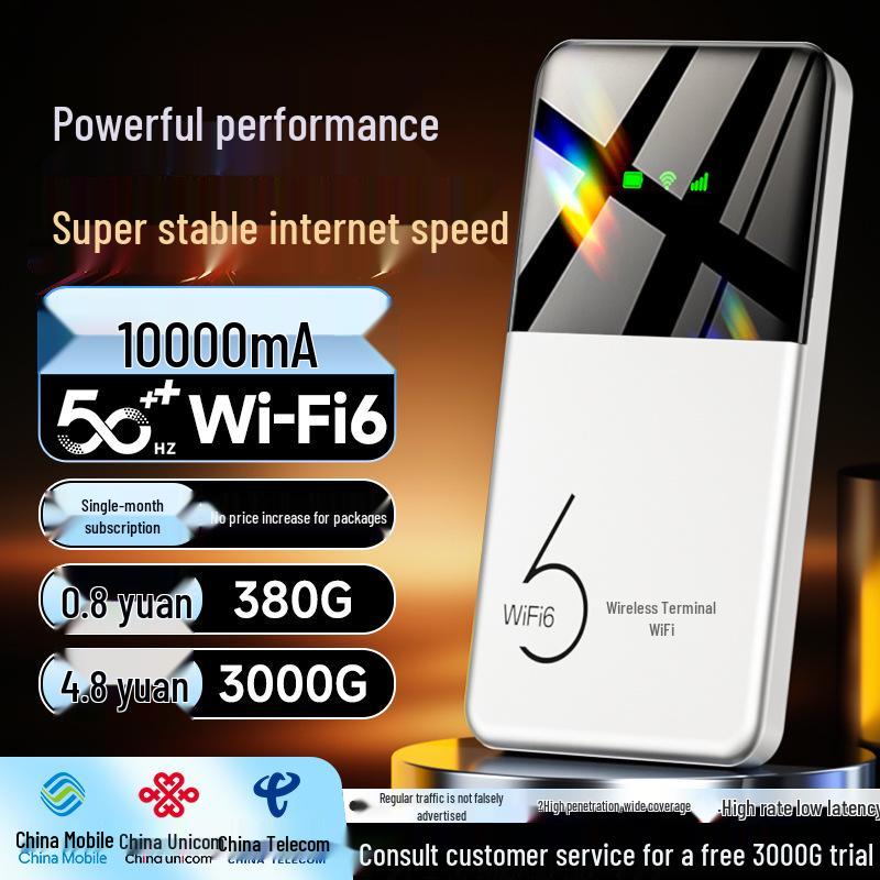 

2026 Portable Wireless WiFi Charger & Router - 1W mAh, Internet Access, All-in-One Device.