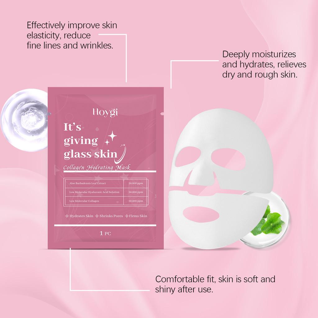 Hoygi Collagen Hydrating Face Mask For Smooth Glowing Skin Nourishing Beauty Care