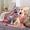 1PC Seasonal Universal Home Decorative Blanket, Throw, Gift for Birthday - Cute Cartoon Marie Cat Design, for Decorating Your Own Sofa and L