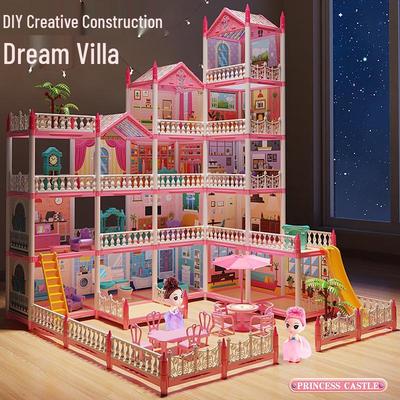 Princess Castle Dollhouse DIY Building Kit for Girls