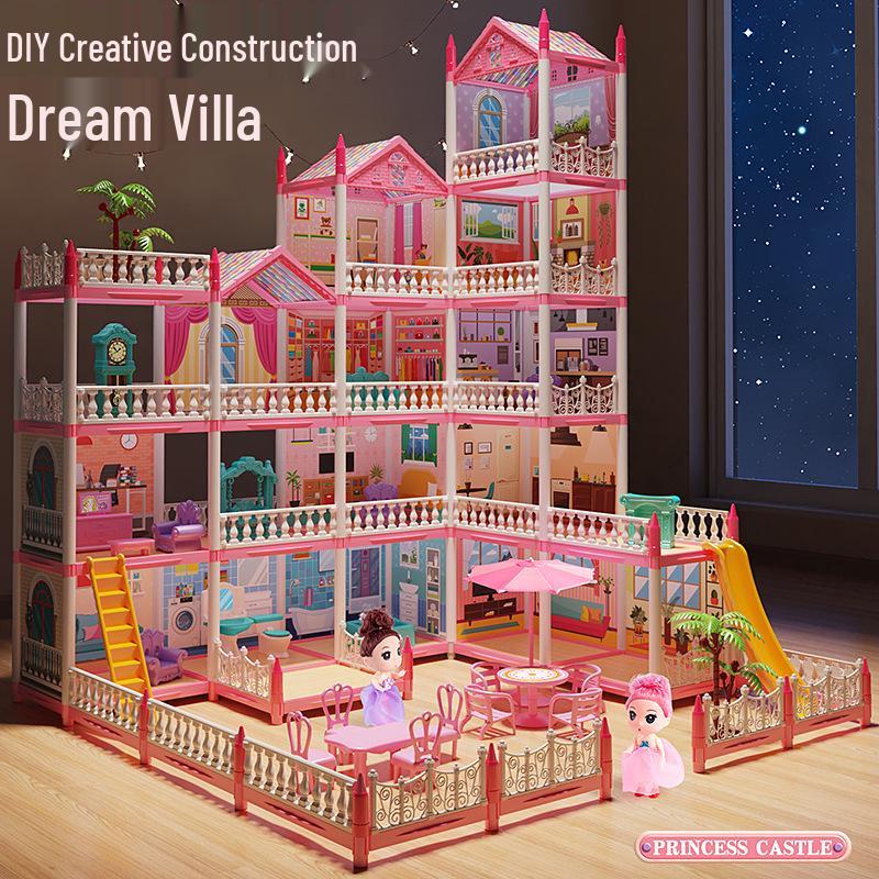 Princess Castle Dollhouse DIY Building Kit for Girls