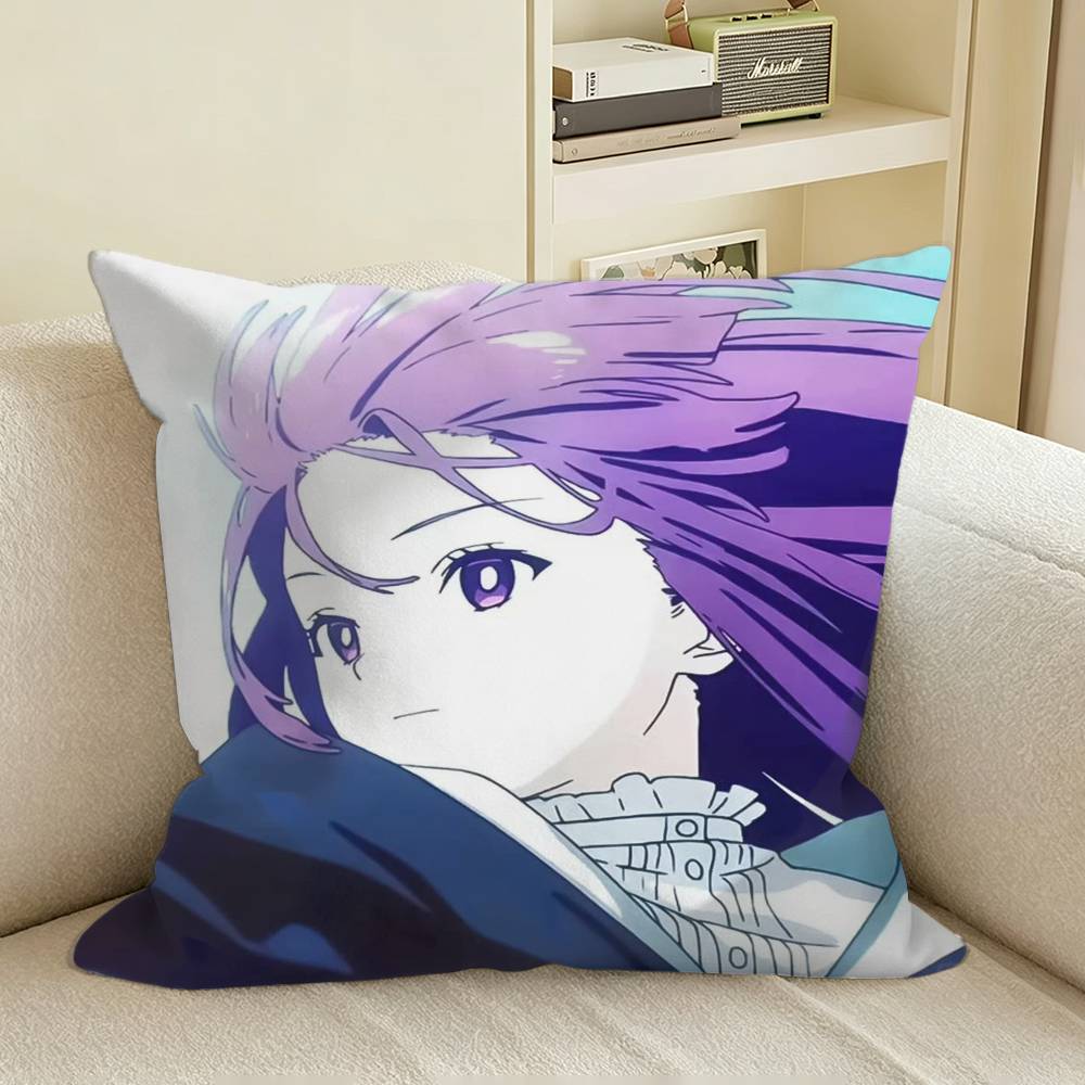 Anime ChibiS of FFrieren Square Sofa Pillow Cover Solid Color Living Room Home Decor Cushion Case