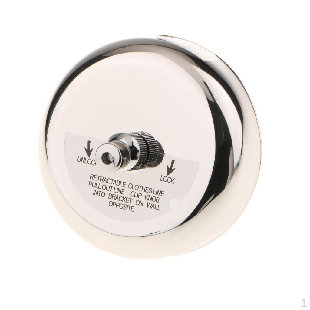 304 Stainless Steel Retractable Clothesline Clothes Dryer with Braided Nylon Rope Adjustable