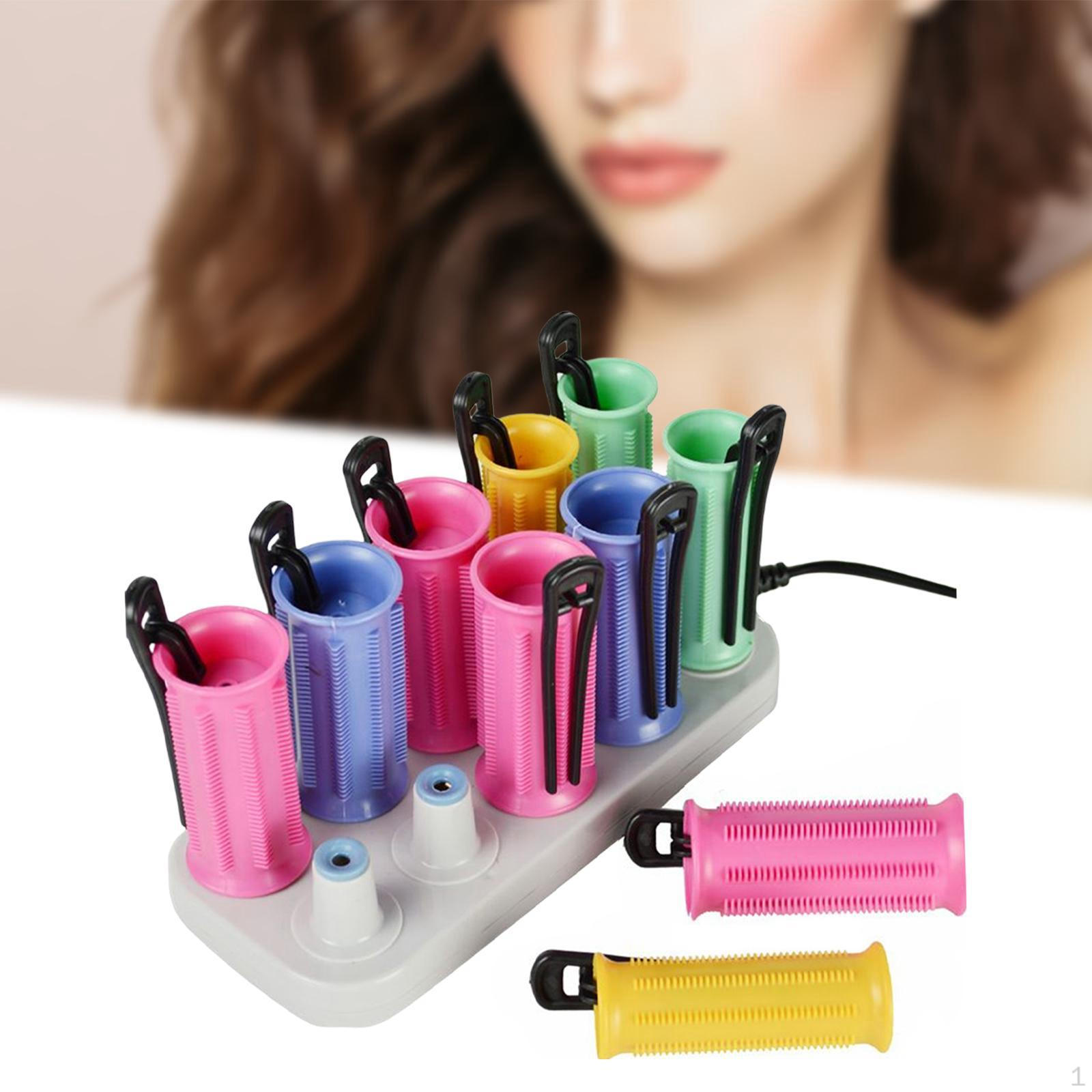 

10Pcs Rollers Curling Portable DIY Hairstyles Professional Electric Heated Heating Hair Styling