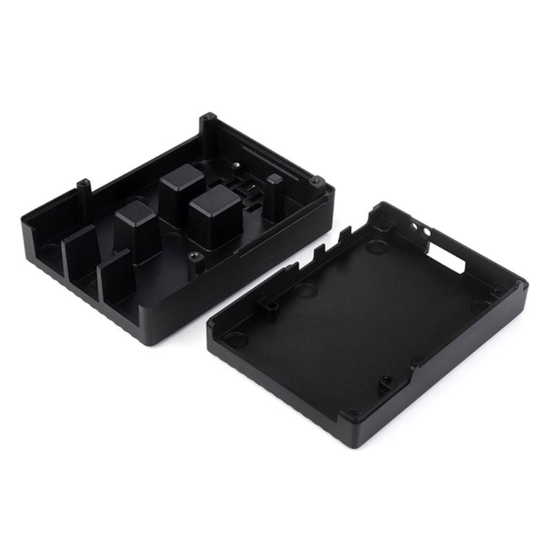 Aluminum Case Stripe Grooved Surfaces for RPi 5 Metal Enclosure with Built-In Cooling Fan Heatsink Pad