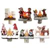 Xmas Night Light Flickering Campfire Effect Resin Plug In Night Lamp Holiday Decoration