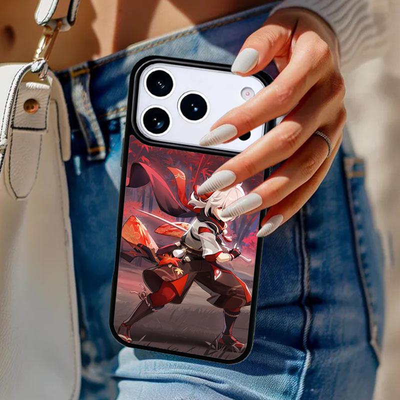 Genshin Impact Kaedehara Kazuha soft Phone Case For iPhone 17 Air 14 15 13 12 Max Cover For Apple 16 16e 11 Pro Max Plus Coque
