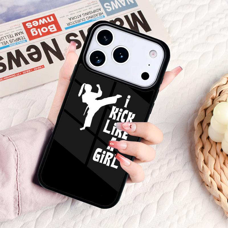 Coque de téléphone Kung Fu Karate Taekwondo JIU JITSU judo Pour IPhone 17 16e 15 14 13 12 11 Pro Max Air Mini Housse de Protection Souple