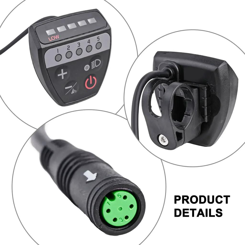 Electric Bicycle Display Controller Waterproof Bicycle  Part For Bafang BBS01/02 M400/M620 Midmotor UART Protocol