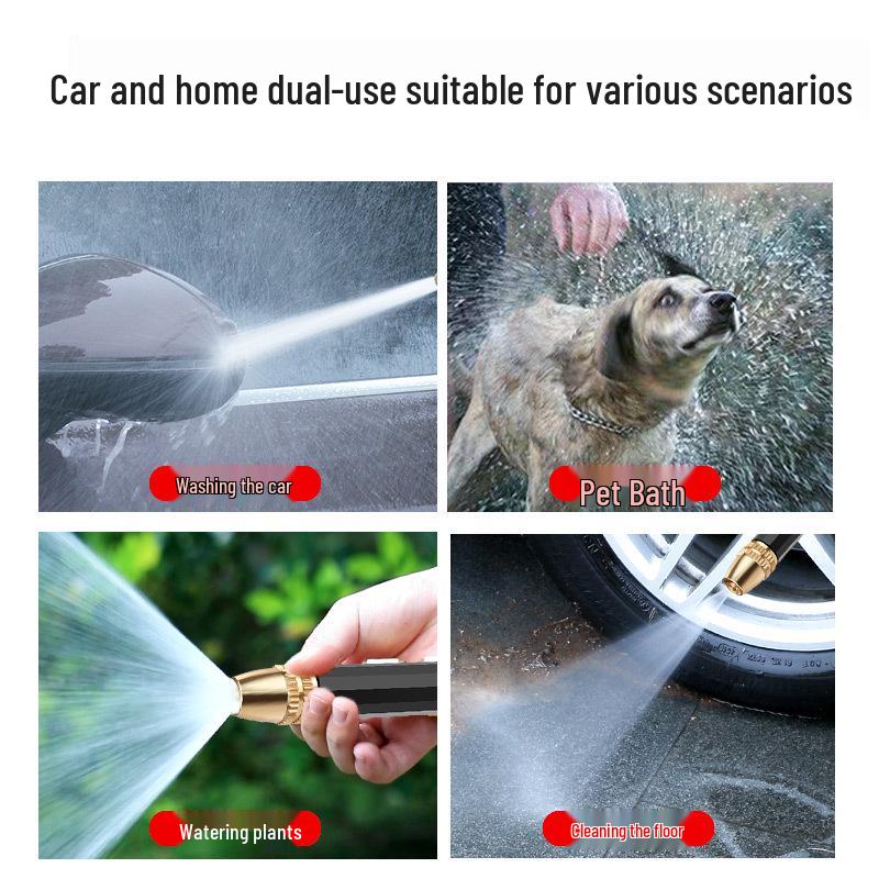High-Pressure Car Wash Nozzle Spray Gun with Foam Bottle