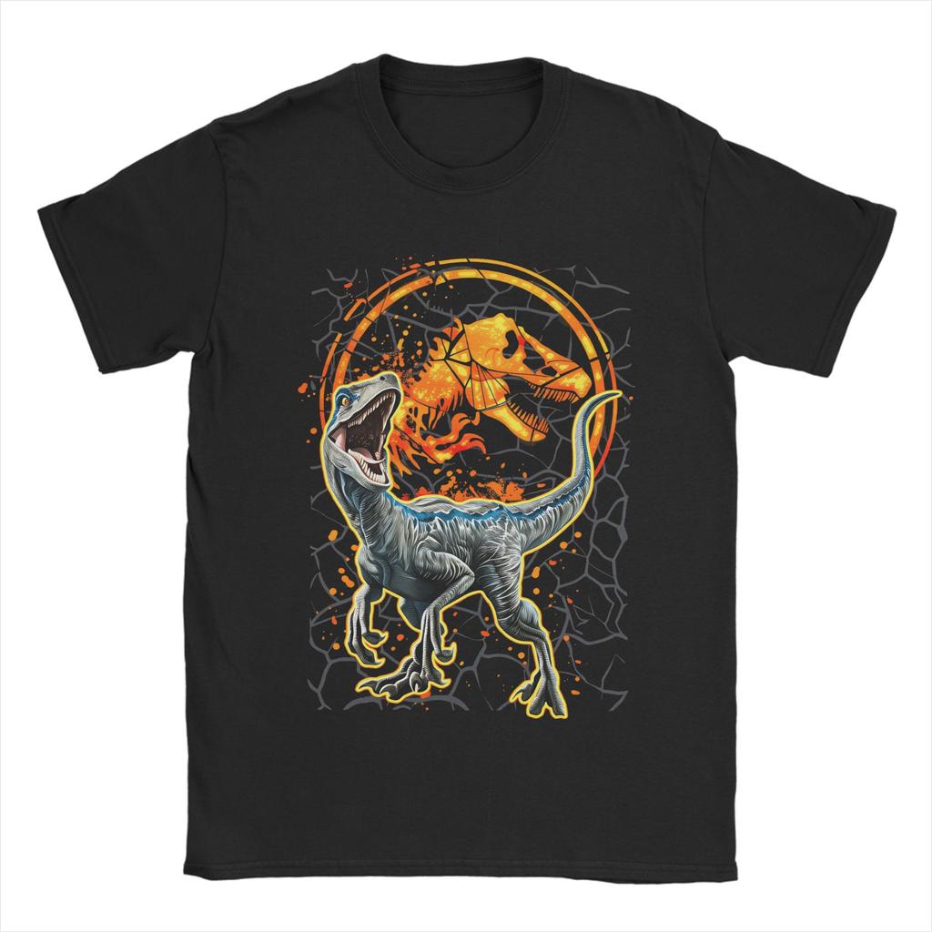 Men T-Shirt Jurassics World Novelty Cotton Tees Short Sleeve  T Shirts Round Neck Clothing Graphic Printed