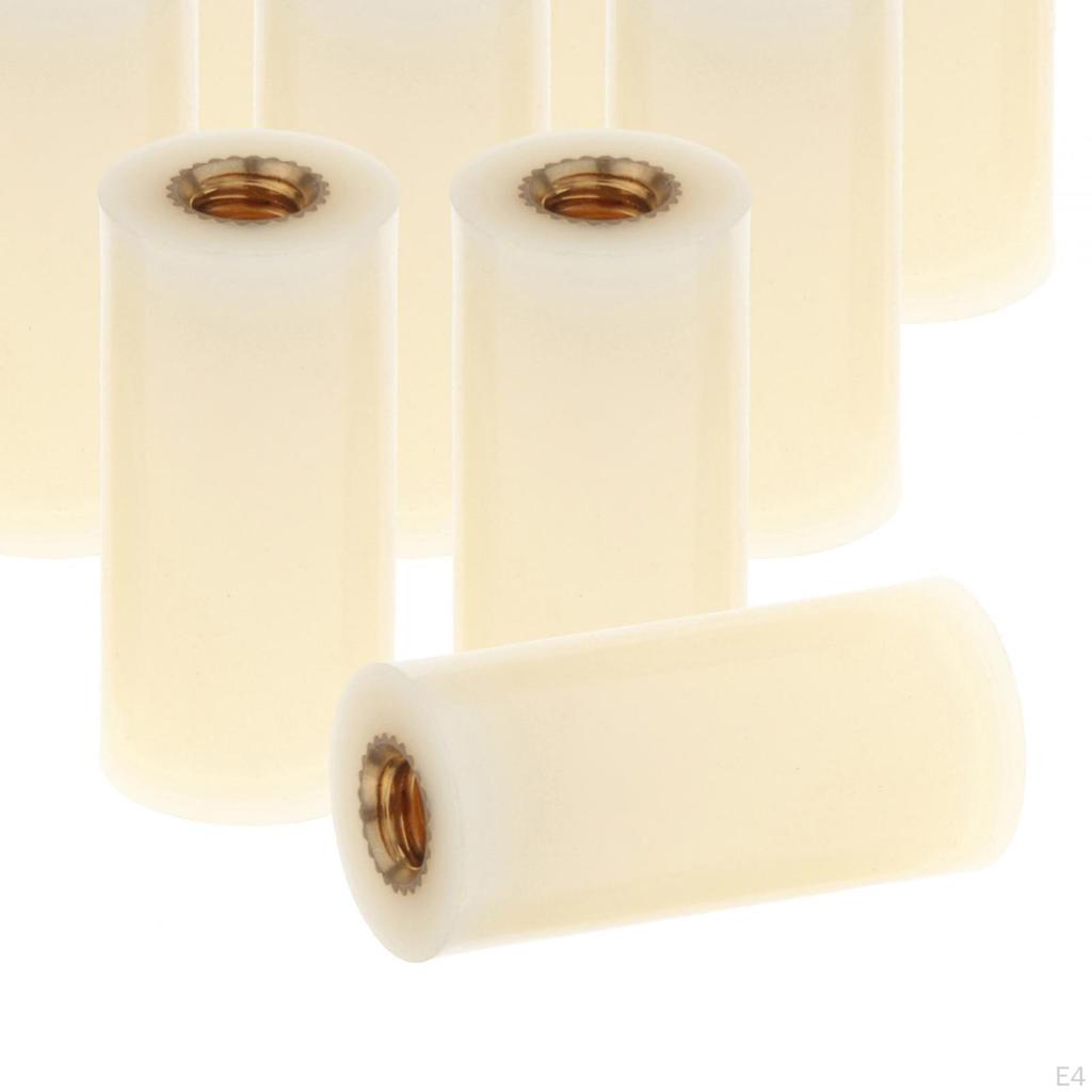 10 Pieces Billiard Cue Sticks Ferrule Tube Screw on Pool Tips Portable for