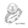 Exquisite Imitation Pearls CZ Rings for Women Light Luxury Cubic Zirconia Rings Fashion Aesthetic Wedding Party Jewelry Gifts