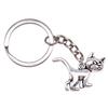 1 Piece 30x22mm Cat Charms Keychain for Car Keys Boyfriend Gift