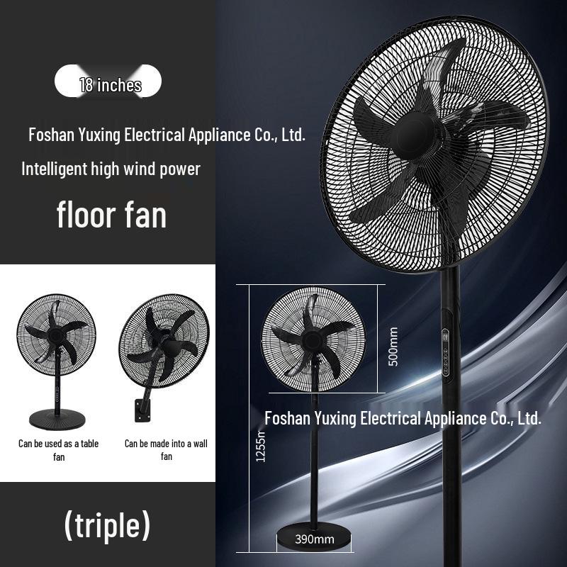 Xiaxin 18-Inch Energy-Saving Remote-Controlled Vertical Floor Fan for Bedroom/Dormitory
