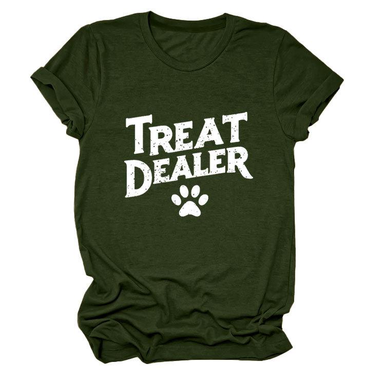 Temperament Casual Versatile Crew Neck Women's Short Sleeve T-Shirt