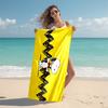 Snoopy Strandtuch Outdoor Camping Strandtuch für Urlaub Schwimmen Freibad Saugfähiges Badetuch