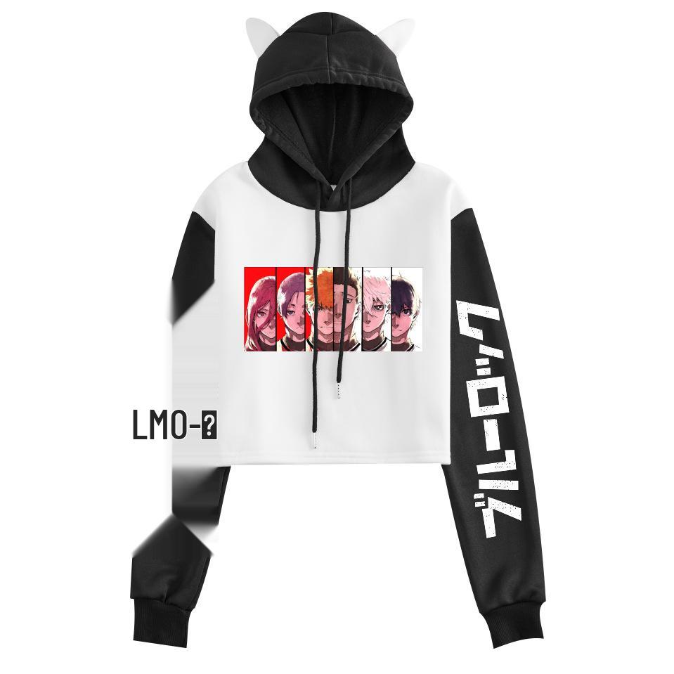 Unisex Blue Lock Anime Fleece Hoodie for Autumn/Winter