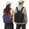 Colorblock Leinwand Rucksack Große Kapazität Schüler Schultasche Unisex Outdoor Rucksack