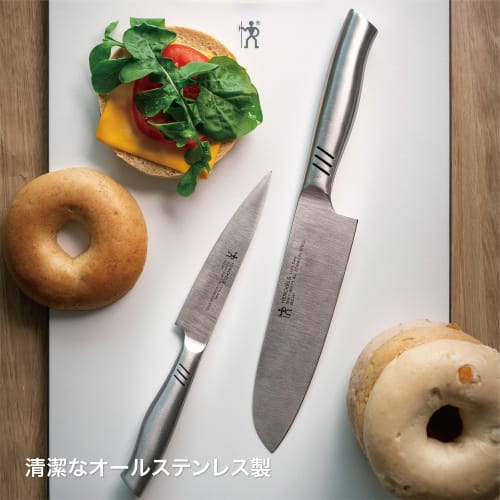 Henckels "Unity Daily Santoku Knife 160mm" Santoku Knife All Stainless Steel Dishwasher Safe [Authorized Japanese Product] 19367-161