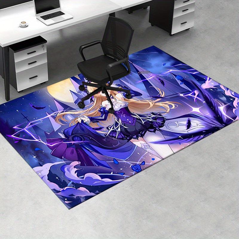 Office Carpet Fantasy Anime Character Design with Lightning and Stars Perfect for Sofa Protection or