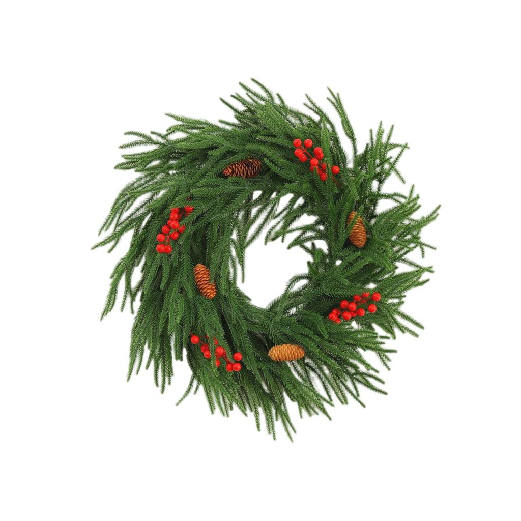 30cm Weihnachtskranz Künstliche Blumendekoration Kranz Türhänger Wandhänger